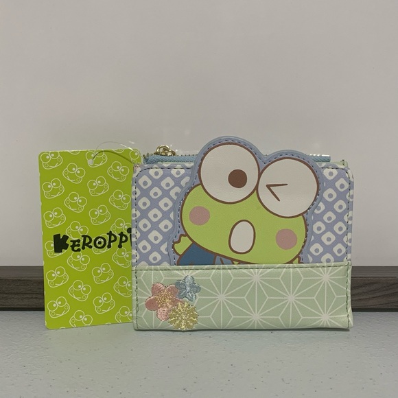 Her Universe Keroppi Wagara Kimono Mini Backpack & Mini Wallet-New - Picture 6 of 13